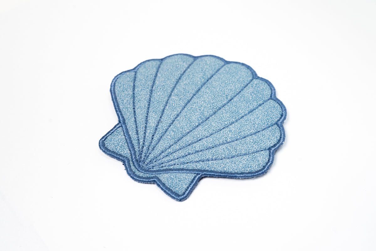 Coastal Appliqué Coasters | Shell & Sand Dollar Fabric Handmade Coasters