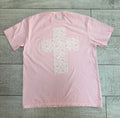 Floral Patchwork Cross Comfort Colors Tee | 1 Thessalonians 5:16-18 Christian Shirt