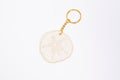 Embroidered Sand Dollar Keychain