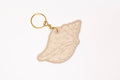 Conch Shell Embroidered Keychain