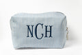Personalized Striped Makeup Bag | Custom Monogram Cosmetic Bag